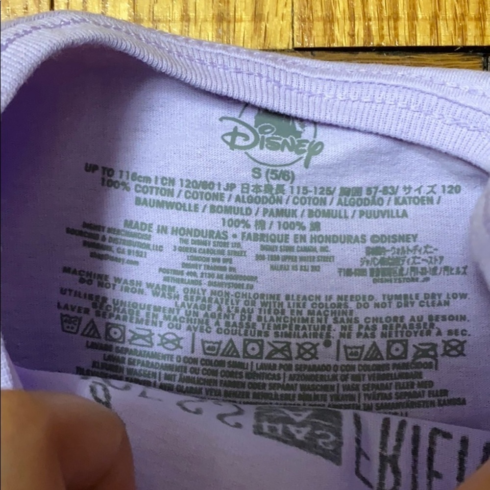NWT Disney purple shirt size: 5/6 - Picture 3 of 4